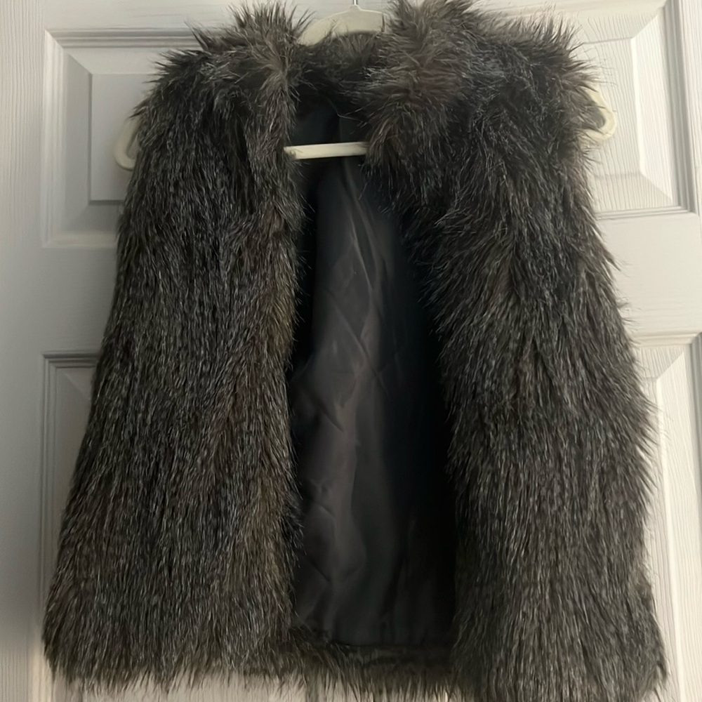 Faux fur vest